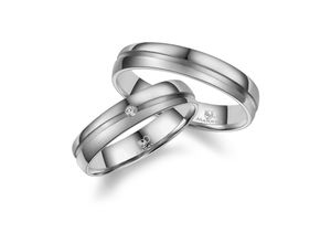 4069415251694 - Partnerring MARRYA Titan Ringe Trauringe Eheringe Partnerringe Fingerringe Gr 48 Titan silberfarben (damen ring silber) Damen