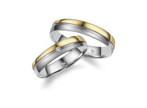 4069415252066 - Partnerring MARRYA MARRYA Titan Ringe Trauringe Eheringe Partnerringe Fingerringe Gr 48 Titan goldfarben (herren ring silber gold) Damen