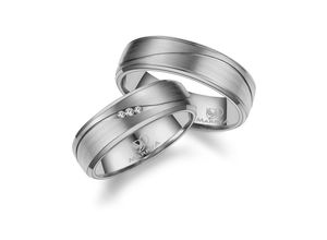 4069415252219 - Partnerring MARRYA MARRYA Titan Ringe Trauringe Eheringe Partnerringe Fingerringe Gr 48 Titan silberfarben (damen ring silber) Damen