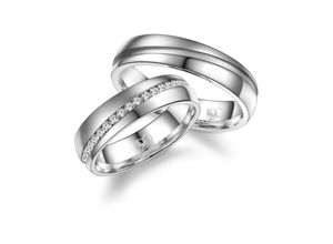 4069415255074 - Partnerring MARRYA MARRYA Edelstahl Ringe Trauringe Eheringe Partnerringe Fingerringe Gr 48 Edelstahl silberfarben (damen ring silber) Damen