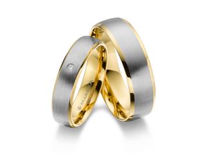 4069415255593 - Partnerring MARRYA MARRYA Edelstahl Ringe Trauringe Eheringe Partnerringe Fingerringe Gr 48 Edelstahl silberfarben (damen ring silber gold) Damen