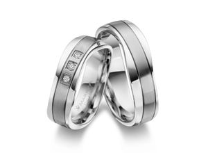 4069415256637 - Partnerring MARRYA MARRYA Edelstahl Ringe Trauringe Eheringe Partnerringe Fingerringe Gr 48 Edelstahl silberfarben (damen ring silber) Damen