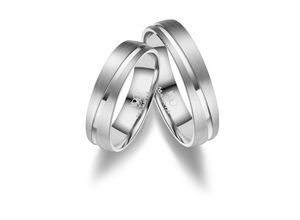 4069415257269 - Partnerring MARRYA Edelstahl Ringe Trauringe Eheringe Partnerringe Fingerringe Gr 48 Edelstahl silberfarben (herren ring silber) Damen