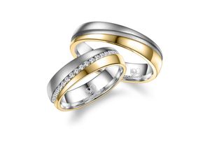 4069415260276 - Partnerring MARRYA MARRYA Edelstahl Ringe Trauringe Eheringe Partnerringe Fingerringe Gr 48 Edelstahl silberfarben (damen ring silber gold) Damen