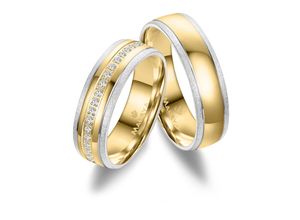 4069415261426 - Partnerring MARRYA Edelstahl Ringe Trauringe Eheringe Partnerringe Fingerringe Gr 48 Edelstahl goldfarben (herren ring silber gold) Damen