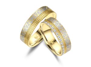 4069415261570 - Partnerring MARRYA MARRYA Edelstahl Ringe Trauringe Eheringe Partnerringe Fingerringe Gr 48 Edelstahl silberfarben (damen ring silber gold) Damen