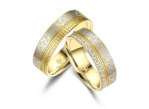 4069415261655 - Partnerring MARRYA MARRYA Edelstahl Ringe Trauringe Eheringe Partnerringe Fingerringe Gr 64 Edelstahl silberfarben (damen ring silber gold) Damen