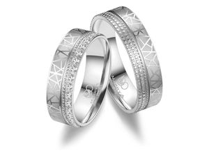 4069415261945 - Partnerring MARRYA MARRYA Edelstahl Ringe Trauringe Eheringe Partnerringe Fingerringe Gr 48 Edelstahl silberfarben (herren ring silber) Damen