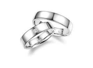 4069415263765 - Partnerring MARRYA MARRYA Silber Ringe Trauringe Eheringe Partnerringe Fingerringe Gr 48 Silber 925 (Sterlingsilber) silberfarben (herren ring silber) Damen