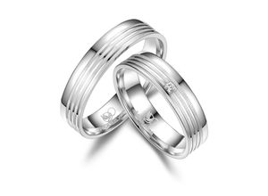 4069415264175 - Partnerring MARRYA MARRYA Silber Ringe Trauringe Eheringe Partnerringe Fingerringe Gr 48 Silber 925 (Sterlingsilber) silberfarben (damen ring silber) Damen