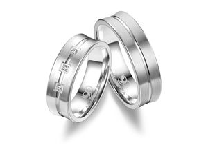 4069415264434 - Partnerring MARRYA MARRYA Silber Ringe Trauringe Eheringe Partnerringe Fingerringe Gr 48 Silber 925 (Sterlingsilber) silberfarben (damen ring silber) Damen