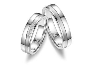 4069415264694 - Partnerring MARRYA MARRYA Silber Ringe Trauringe Eheringe Partnerringe Fingerringe Gr 48 Silber 925 (Sterlingsilber) silberfarben (damen ring silber) Damen