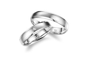 4069415264953 - Partnerring MARRYA MARRYA Silber Ringe Trauringe Eheringe Partnerringe Fingerringe Gr 48 Silber 925 (Sterlingsilber) silberfarben (damen ring silber) Damen