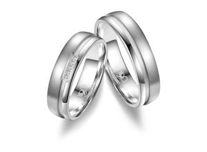 4069415266100 - Partnerring MARRYA MARRYA Silber Ringe Trauringe Eheringe Partnerringe Fingerringe Gr 48 Silber 925 (Sterlingsilber) silberfarben (herren ring silber) Damen