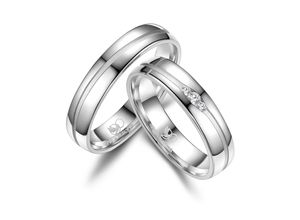 4069415266773 - Partnerring MARRYA MARRYA Silber Ringe Trauringe Eheringe Partnerringe Fingerringe Gr 48 Silber 925 (Sterlingsilber) silberfarben (damen ring silber) Damen