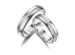 4069415267145 - Partnerring MARRYA MARRYA Silber Ringe Trauringe Eheringe Partnerringe Fingerringe Gr 48 Silber 925 (Sterlingsilber) silberfarben (herren ring silber) Damen