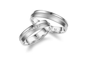 4069415267299 - Partnerring MARRYA MARRYA Silber Ringe Trauringe Eheringe Partnerringe Fingerringe Gr 48 Silber 925 (Sterlingsilber) silberfarben (damen ring silber) Damen