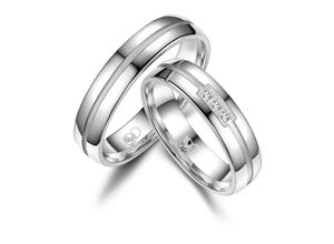 4069415267923 - Partnerring MARRYA MARRYA Silber Ringe Trauringe Eheringe Partnerringe Fingerringe Gr 48 Silber 925 (Sterlingsilber) silberfarben (herren ring silber) Damen