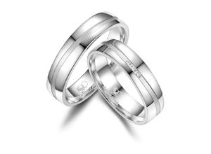 4069415268449 - Partnerring MARRYA MARRYA Silber Ringe Trauringe Eheringe Partnerringe Fingerringe Gr 48 Silber 925 (Sterlingsilber) silberfarben (herren ring silber) Damen