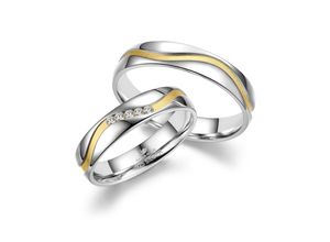 4069415270411 - Partnerring MARRYA Silber Ringe Trauringe Eheringe Partnerringe Fingerringe Gr 48 Silber 925 (Sterlingsilber) silberfarben (damen ring silber gold) Damen