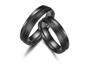 4069415275096 - Partnerring MARRYA BLACK TITANIUM by MARRYA Fingerringe Gr 48 Titan schwarz (damen ring schwarz) Damen