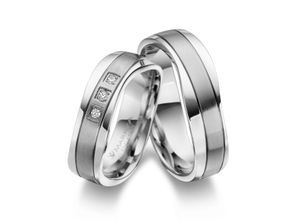 4069415288102 - Trauring MARRYA MARRYA Edelstahl Ringe Trauringe Eheringe Partnerringe Fingerringe Gr 48 Edelstahl silberfarben (damen ring silber) Damen