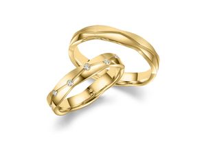 4069415309685 - Trauring MARRYA MARRYA Titan Ringe Trauringe Eheringe Partnerringe Fingerringe Gr 48 Titan goldfarben (damen ring gold) Damen