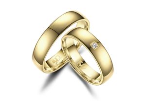 4069415310209 - Trauring MARRYA MARRYA Titan Ringe Trauringe Eheringe Partnerringe Fingerringe Gr 48 Titan goldfarben (damen ring gold) Damen