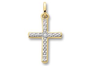 4069415358843 - Ketten-Anhänger VIVANCE 001 ct Diamant Brillant Anhänger aus 585 Gelbgold Schmuckanhänger Gr 001 ct Gelbgold 585-Diamanten goldfarben (gold) Damen Gold Schmuck