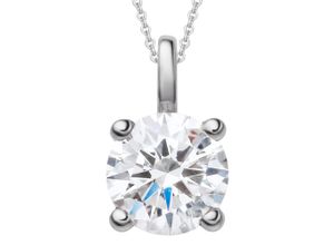 4069415359949 - Ketten-Anhänger VIVANCE 04 ct Diamant Brillant Anhänger aus 585 Weißgold Schmuckanhänger Gr 04 ct mit Diamant Weißgold 585-Diamanten silberfarben (silber) Damen Gold Schmuck