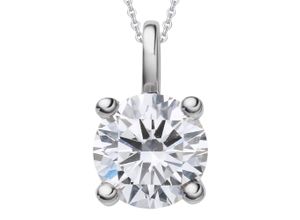 4069415360006 - Ketten-Anhänger VIVANCE 05 ct Diamant Brillant Anhänger aus 750 Weißgold Schmuckanhänger Gr 05 ct mit Diamant Weißgold 750-Diamanten silberfarben (silber) Damen Gold Schmuck