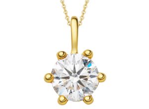 4069415360266 - Ketten-Anhänger VIVANCE 04 ct Diamant Brillant Anhänger aus 585 Gelbgold Schmuckanhänger Gr 04 ct Gelbgold 585-Diamanten goldfarben (gold) Damen Gold Schmuck