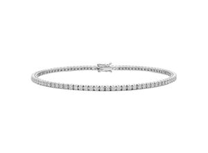 4069415360761 - Goldarmband VIVANCE 07 ct Diamant Brillant Armband aus 585 Weißgold 18 cm Armbänder Gr 18 Weißgold 585 silberfarben (silber) Damen Gold Schmuck