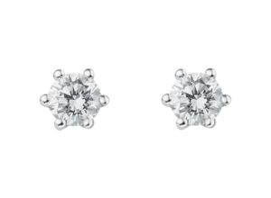 4069415362918 - Paar Ohrhänger VIVANCE 025 ct Diamant Brillant Ohrringe Ohrstecker aus 585 Weißgold Gr Damen 025 ct Diamanten silberfarben (silber) Damen Gold Schmuck