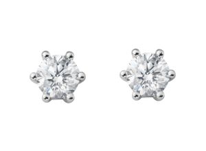 4069415363083 - Paar Ohrhänger VIVANCE 05 ct Diamant Brillant Ohrringe Ohrstecker aus 950 Platin Gr Damen 05 ct Diamanten-Platin 950 silberfarben (silber) Damen Platin Schmuck