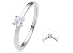 4069415368354 - Diamantring VIVANCE 025 ct Diamant Brillant Ring aus 950 Platin Fingerringe Gr 50 Platin 950-Diamanten silberfarben (silber) Damen Platin Schmuck