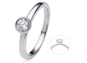 4069415374553 - Diamantring VIVANCE 033 ct Diamant Brillant Zarge Ring aus 950 Platin Fingerringe Gr 52 Platin 950-Diamanten silberfarben (silber) Damen Platin Schmuck Zarge