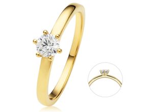 4069415376199 - Diamantring VIVANCE 033 ct Diamant Brillant Ring aus 750 Gelbgold Fingerringe Gr 50 Gelbgold 750-Diamanten goldfarben (gold) Damen Gold Schmuck