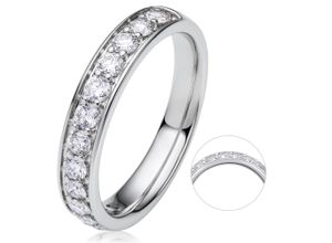 4069415377592 - Diamantring VIVANCE 075 ct Diamant Brillant Memoire Ring aus 585 Weißgold Fingerringe Gr 50 Weißgold 585-Diamanten silberfarben (silber) Damen Gold Schmuck Memoire