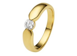 4069415379312 - Diamantring VIVANCE 035 ct Diamant Brillant Spannfassung Ring aus 585 Gelbgold Fingerringe Gr 50 Gelbgold 585-Diamanten goldfarben (gold) Damen Gold Schmuck Spannfassung