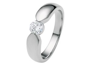 4069415379794 - Diamantring VIVANCE 05 ct Diamant Brillant Spannfassung Ring aus 750 Weißgold Fingerringe Gr 52 Weißgold 750-Diamanten silberfarben (silber) Damen Gold Schmuck Spannfassung