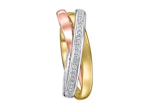 4069415388550 - Diamantring VIVANCE 029 ct Diamant Brillant Ring aus 585 Gelbgold Fingerringe Gr 52 mit Diamant Gelbgold 585-Diamanten goldfarben (gold) Damen Gold Schmuck