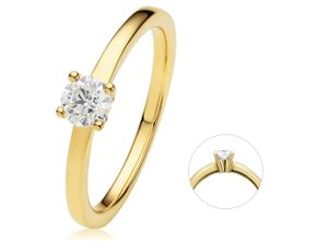 4069415390461 - Diamantring VIVANCE 04 ct Diamant Brillant Ring aus 585 Gelbgold Fingerringe Gr 52 Gelbgold 585-Diamanten goldfarben (gold) Damen Gold Schmuck