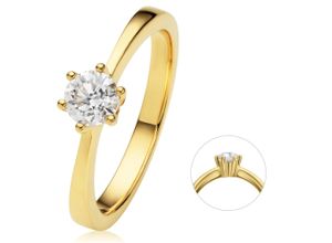 4069415390973 - Diamantring VIVANCE 04 ct Diamant Brillant Ring aus 585 Gelbgold Fingerringe Gr 52 Gelbgold 585-Diamanten goldfarben (gold) Damen Gold Schmuck