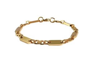 4069415433151 - Edelstahlarmband ADELIA´S Damen Armband aus Edelstahl 19 cm Armbänder Gr 21 Edelstahl goldfarben (gold) Damen