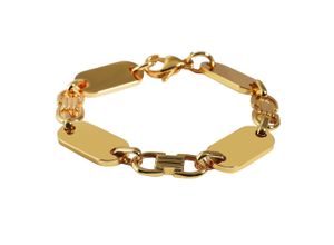 4069415433250 - Edelstahlarmband ADELIA´S Damen Armband aus Edelstahl 19 cm Armbänder Gr 19 Edelstahl goldfarben (gold) Damen