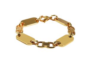 4069415433267 - Edelstahlarmband ADELIA´S Damen Armband aus Edelstahl 19 cm Armbänder Gr 21 Edelstahl goldfarben (gold) Damen