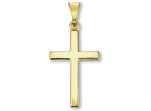 4069415436305 - Ketten-Anhänger Kreuz Anhänger aus 333 Gelbgold Schmuckanhänger Gr Gelbgold 333 goldfarben (gold) Damen Gold Schmuck