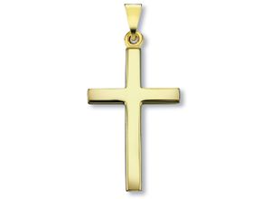 4069415436336 - Ketten-Anhänger Kreuz Anhänger aus 333 Gelbgold Schmuckanhänger Gr Gelbgold 333 goldfarben (gold) Damen Gold Schmuck