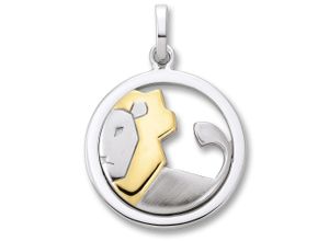 4069415437142 - Sternzeichen-Anhänger Löwe Sternzeichen Anhänger aus 925 Silber Schmuckanhänger Gr Löwe Silber 925 (Sterlingsilber) silberfarben (silber) Damen Silber Schmuck Löwe